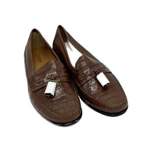 Florsheim Men's Pisa Moc Toe Tassel Loafer in Cognac Size 9.5D